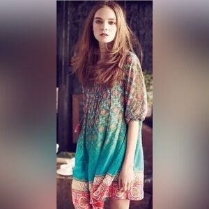 Anthropologie Tanvi Kedia Ankita peasant dress size S